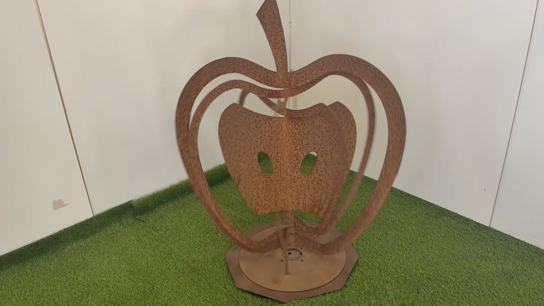 3d Apples (3 sizes available) Metal Garden Art