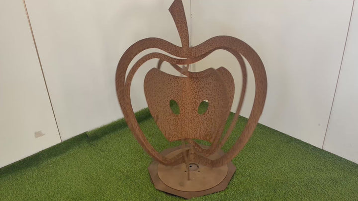 3d Apples (3 sizes available) Metal Garden Art