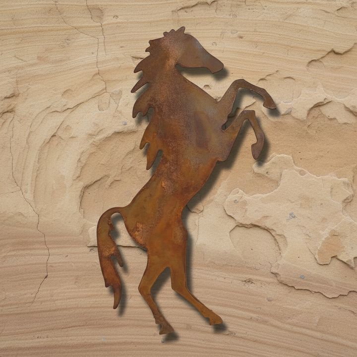 Rearing Horse Metal Wall Art