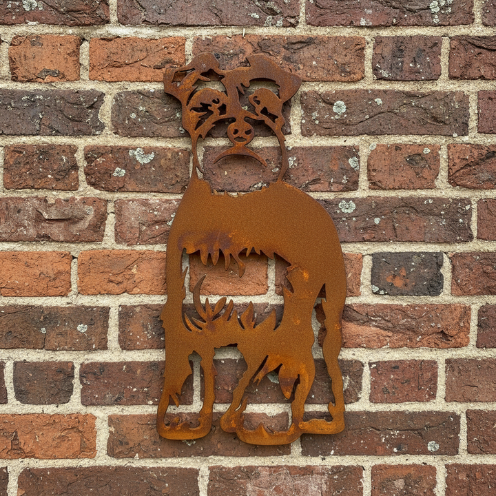 Schnauzer Dog Metal Wall Art - Garden Art