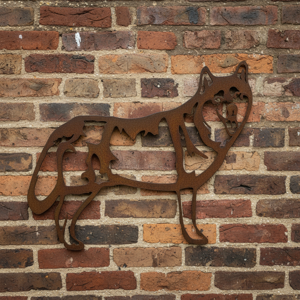 Siberian Husky Metal Wall Art - Dog Garden Art