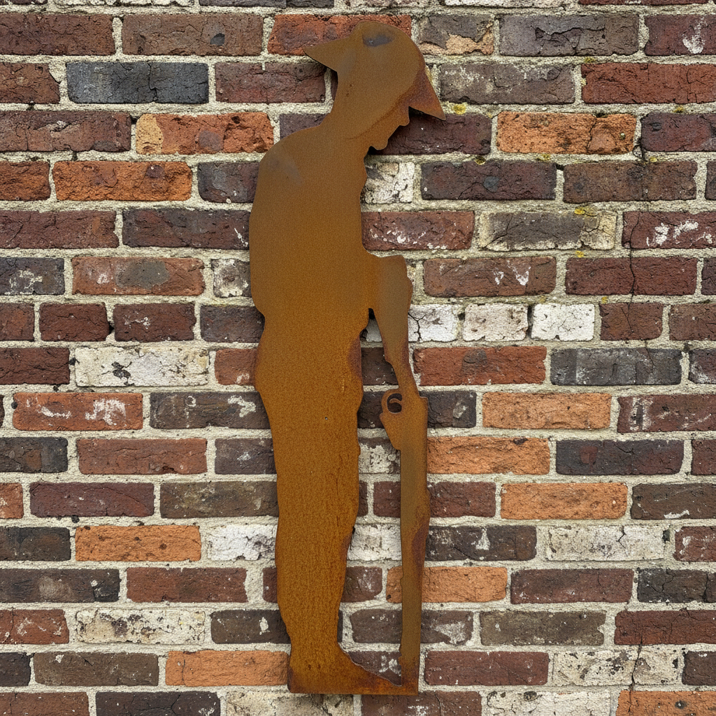 Soldier Lest We Forget Metal Wall Art