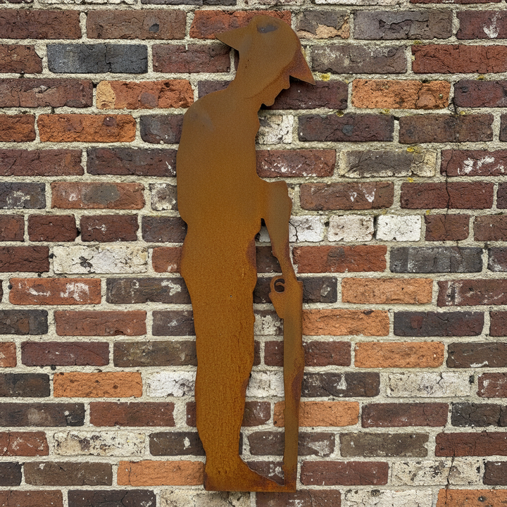 Soldier Lest We Forget Metal Wall Art