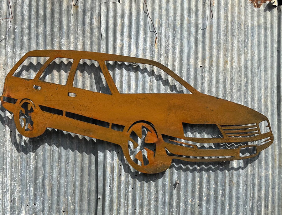 VK Holden Commodore Station Wagon Metal Wall Art-Old n Dazed