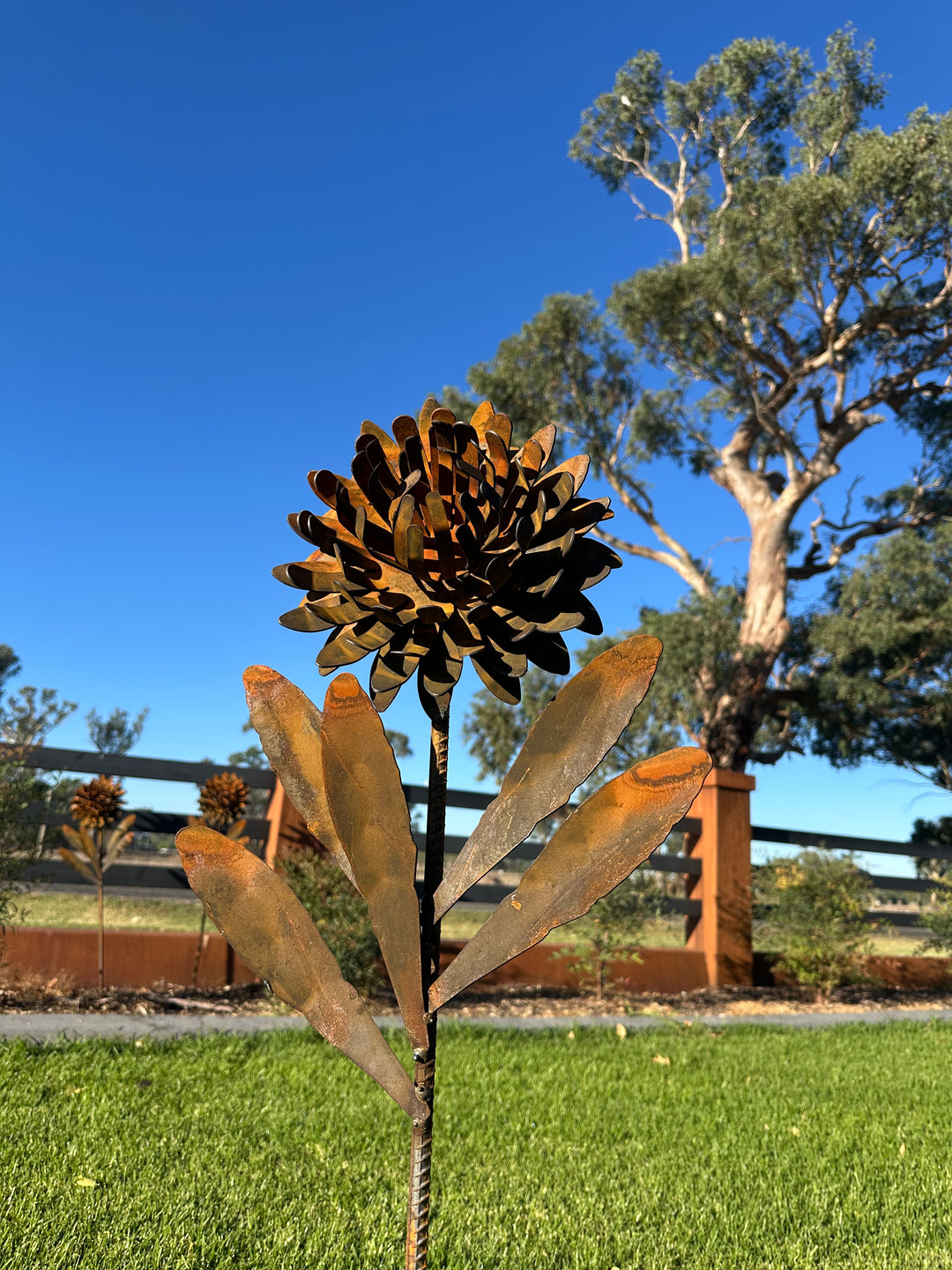 Waratah Flower Metal Art - Garden Art Sculpture-Old n Dazed