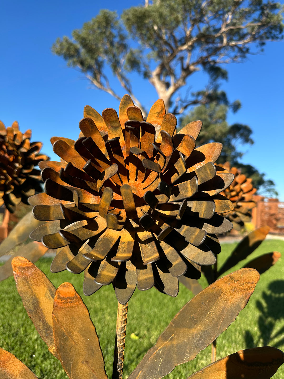 Waratah Flower Metal Art - Garden Art Sculpture-Old n Dazed