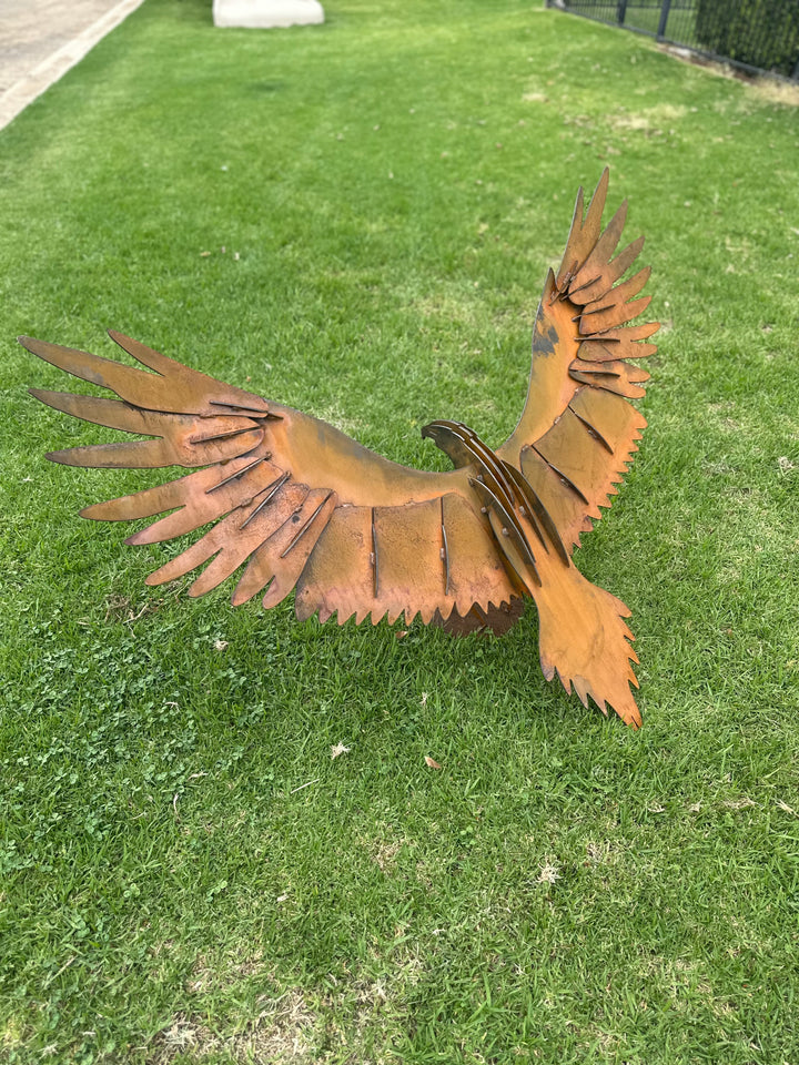 Wedge Tailed Eagle - Metal Sculpture - Garden Features-Old n Dazed