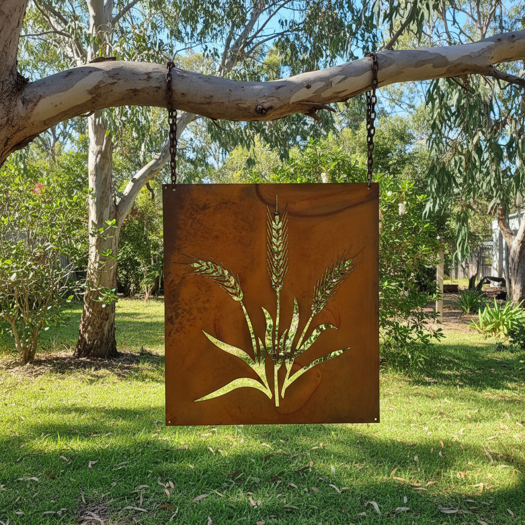 Wheat Metal Wall Art