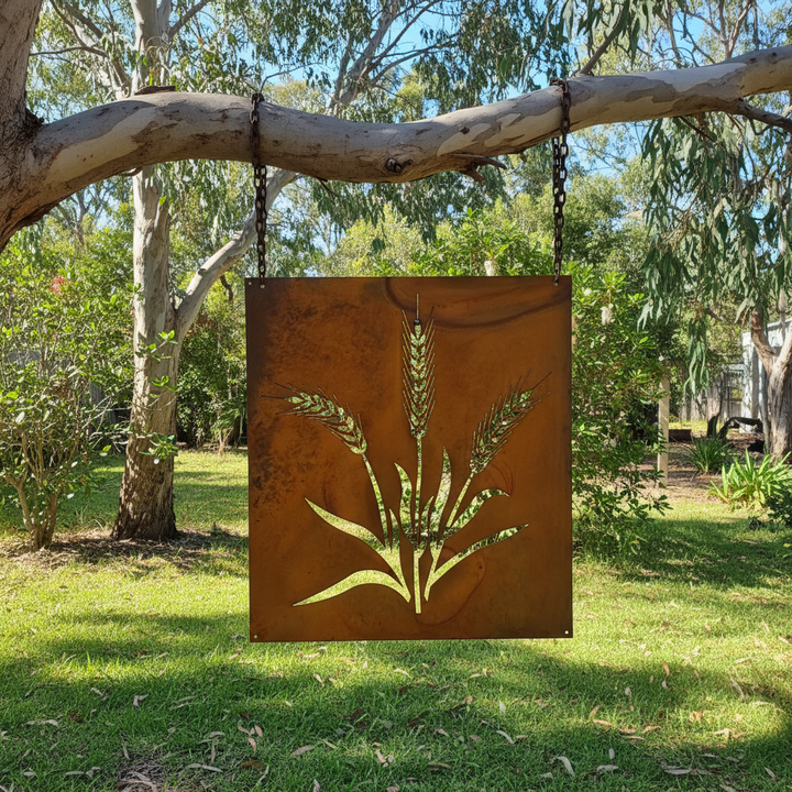 Wheat Metal Wall Art