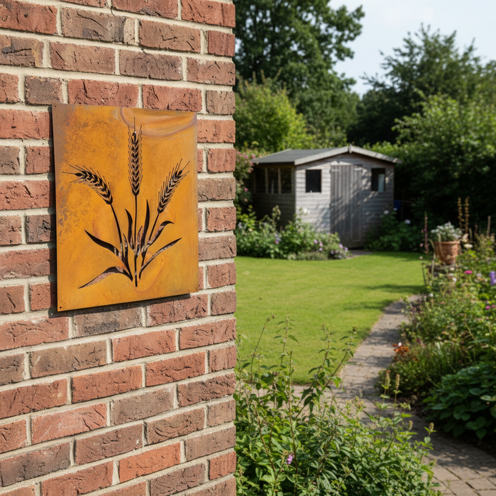Wheat Metal Wall Art