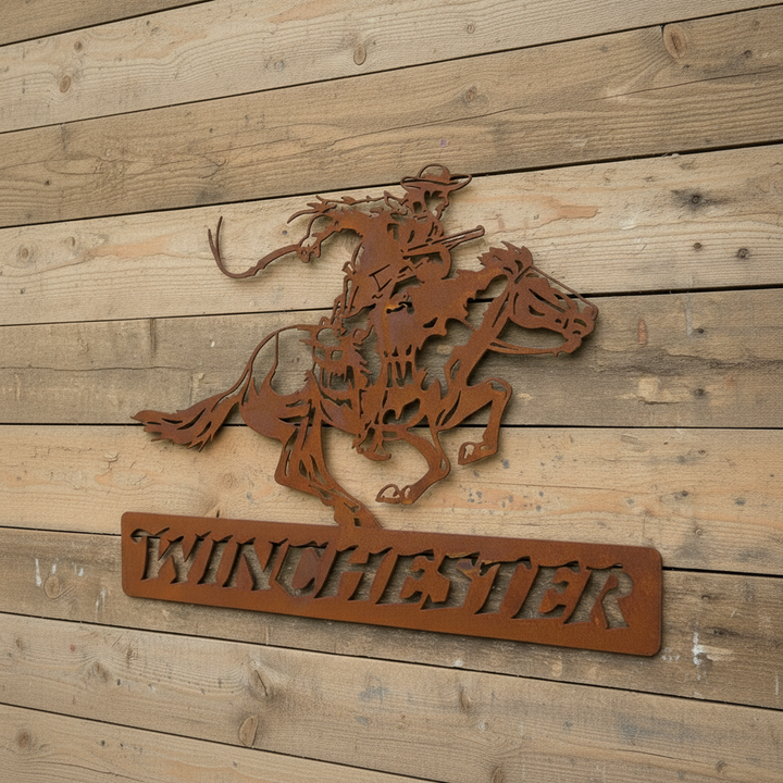 Winchester Horse Metal Wall Art