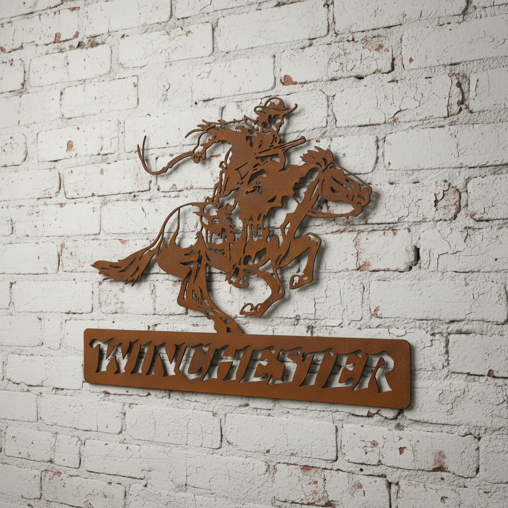 Winchester Horse Metal Wall Art