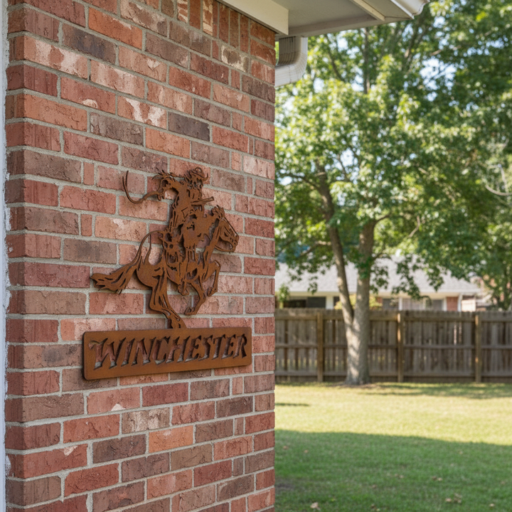 Winchester Horse Metal Wall Art