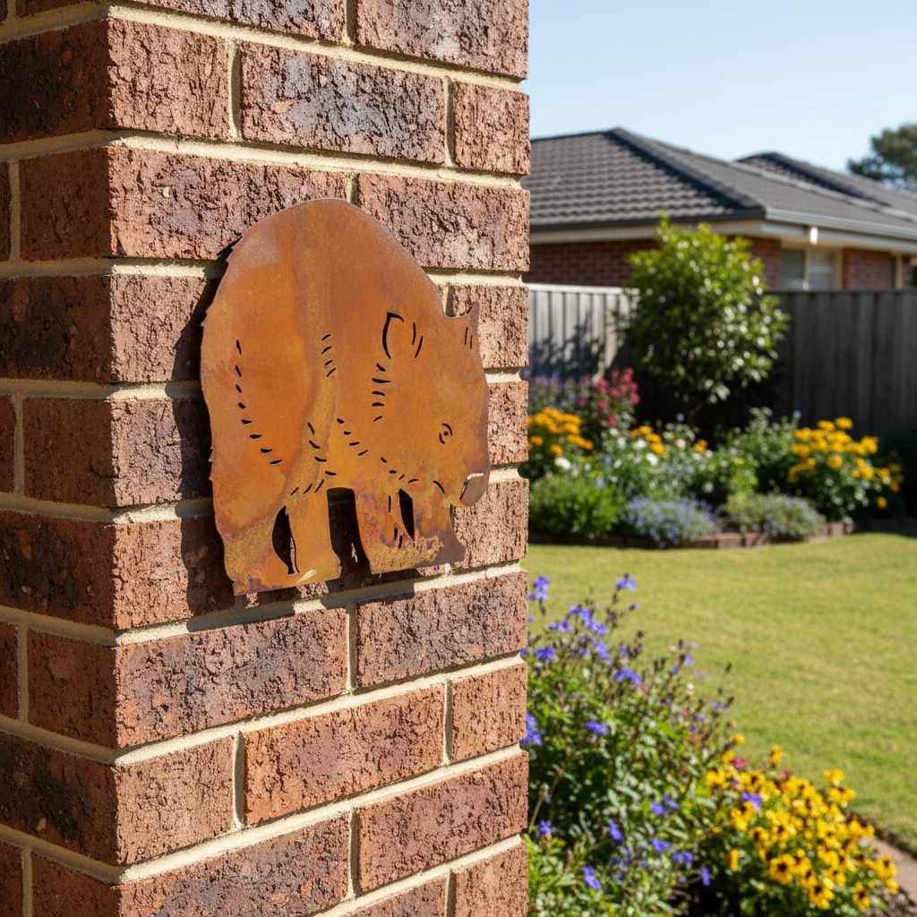 Wombat Metal Wall Art