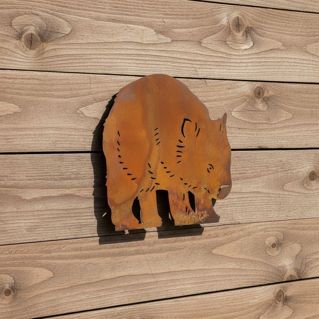 Wombat Metal Wall Art