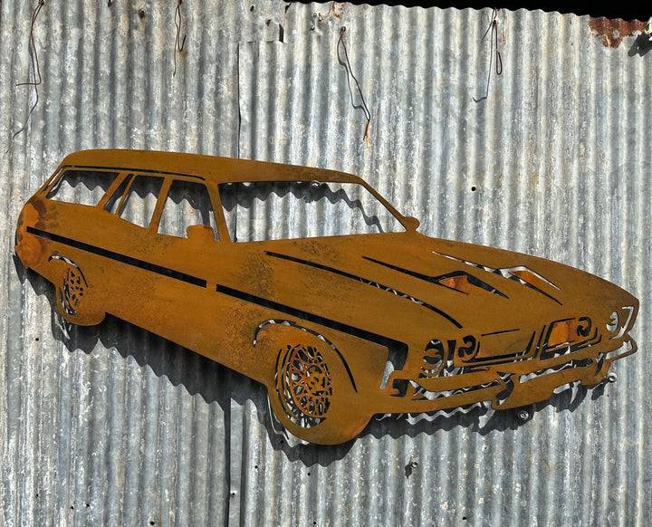 XB Ford Station Wagon Metal Wall Art-Old n Dazed