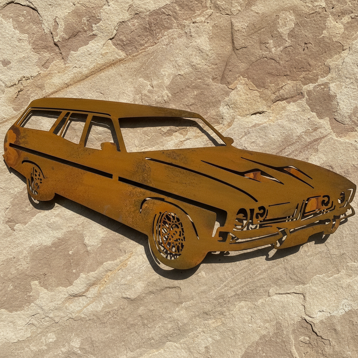 XB Ford Station Wagon Metal Wall Art