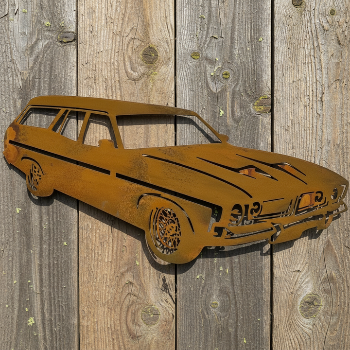 XB Ford Station Wagon Metal Wall Art