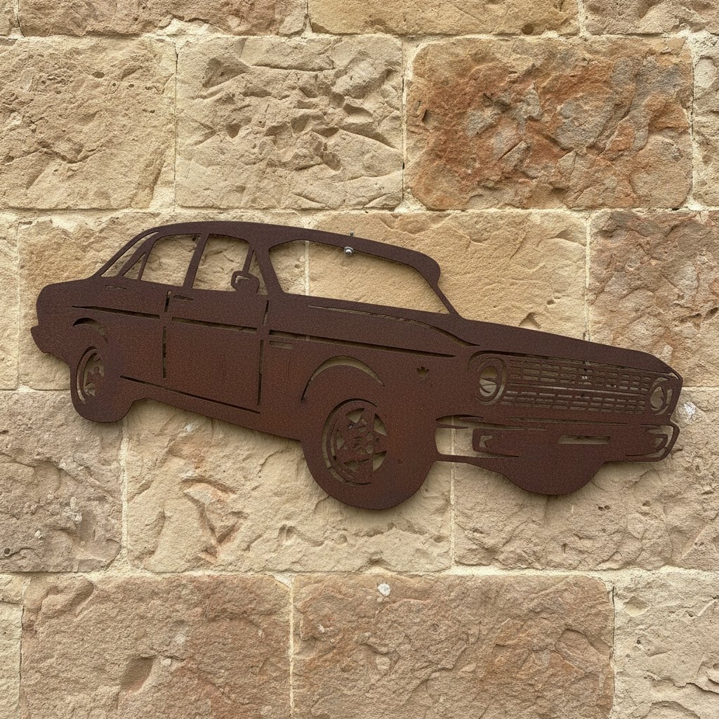 XR Ford Sedan Metal Wall Art