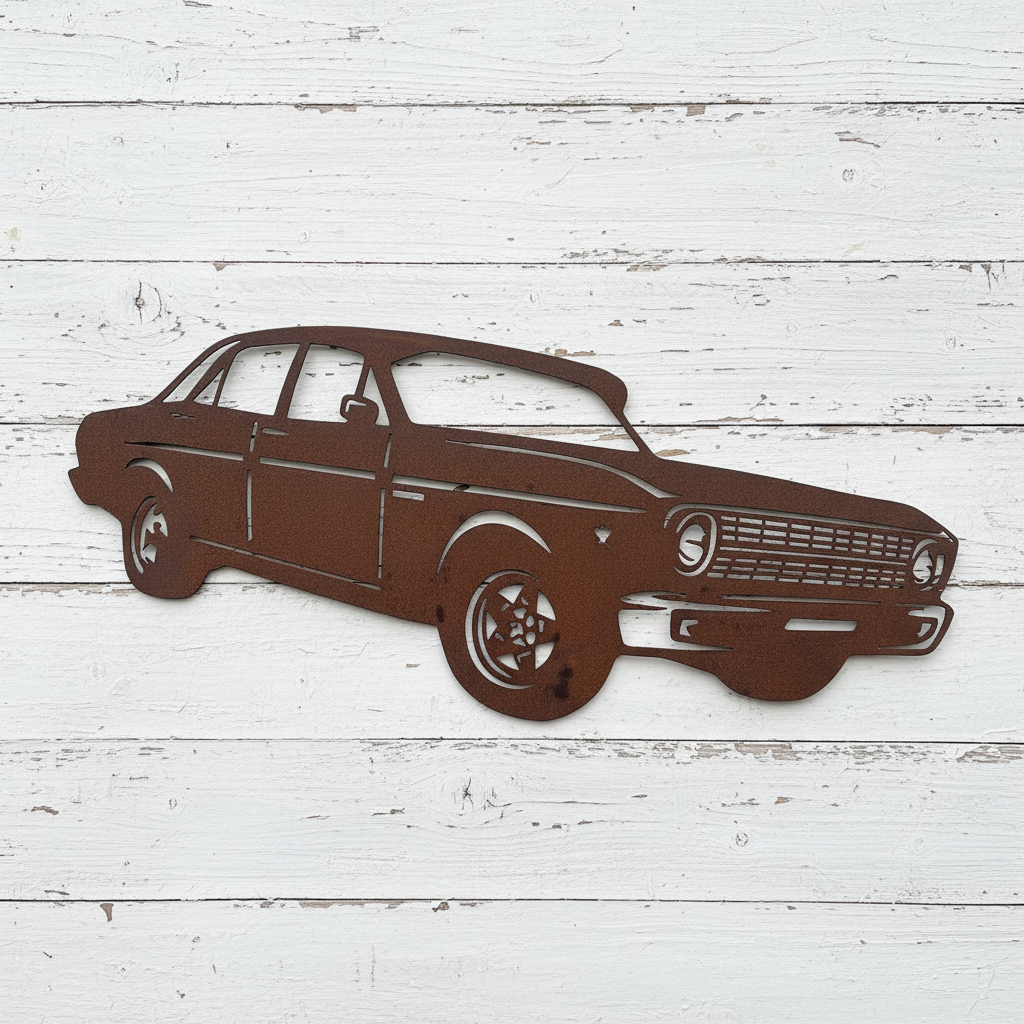 XR Ford Sedan Metal Wall Art