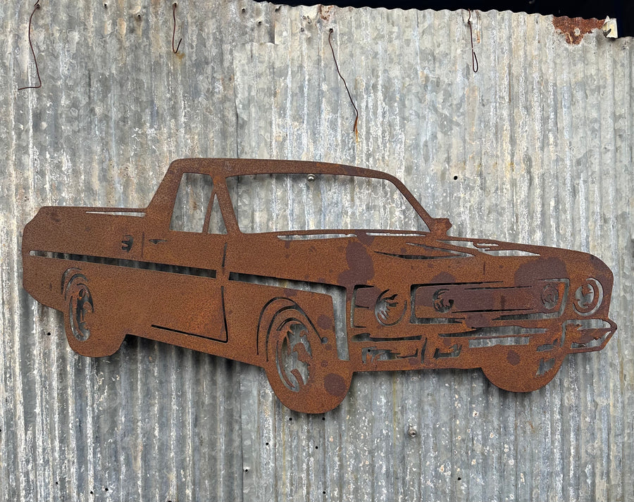 XW Ford Ute Metal Wall Art-Old n Dazed