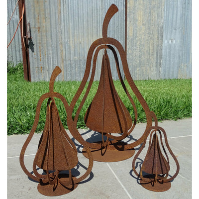 3d Pears Small Sizes (3 sizes available)Metal Garden Art-Old n Dazed
