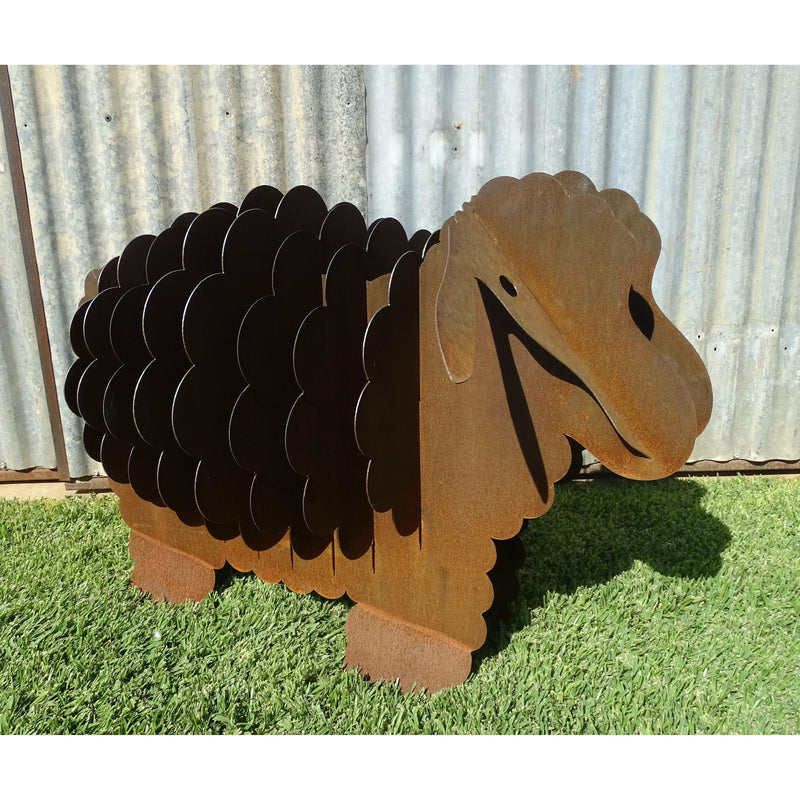 3d Sheep (3 sizes available) Metal Garden Art-Old n Dazed