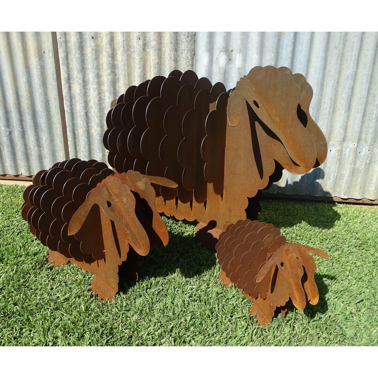 3d Sheep (3 sizes available) Metal Garden Art-Old n Dazed