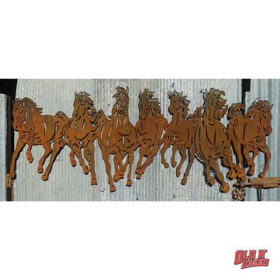 Barbed Wire Horse Head Metal Wall Art Décor Mirrored Pair Barbed Wire Horse Head Metal Wall Art Décor Mirrored Pair