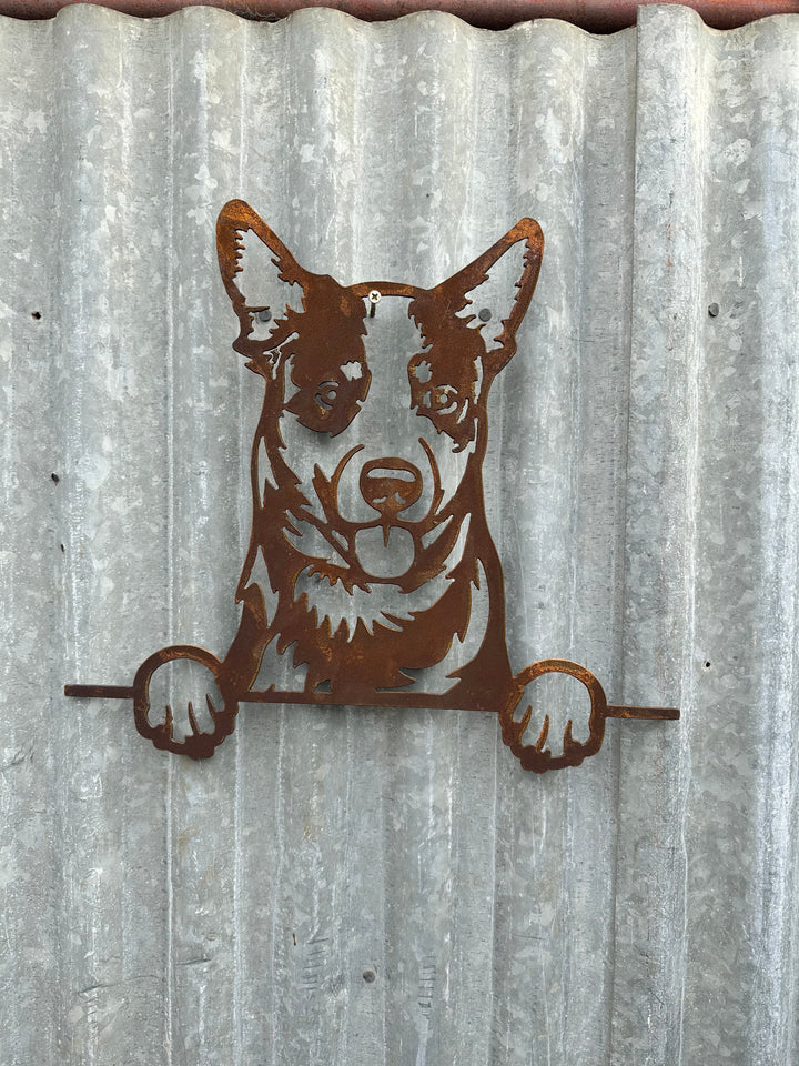Australian Cattle Dog - Blue Heeler - Dog Memorial Plaque - Metal Art-Old n Dazed