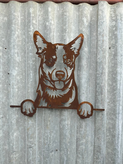 Australian Cattle Dog - Blue Heeler - Dog Memorial Plaque - Metal Art-Old n Dazed