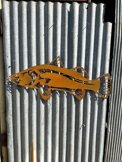 Barramundi Fish Metal Wall Art-Old n Dazed