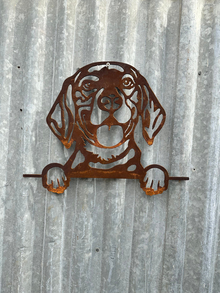 Beagle - Dog Memorial Plaque - Metal Art-Old n Dazed