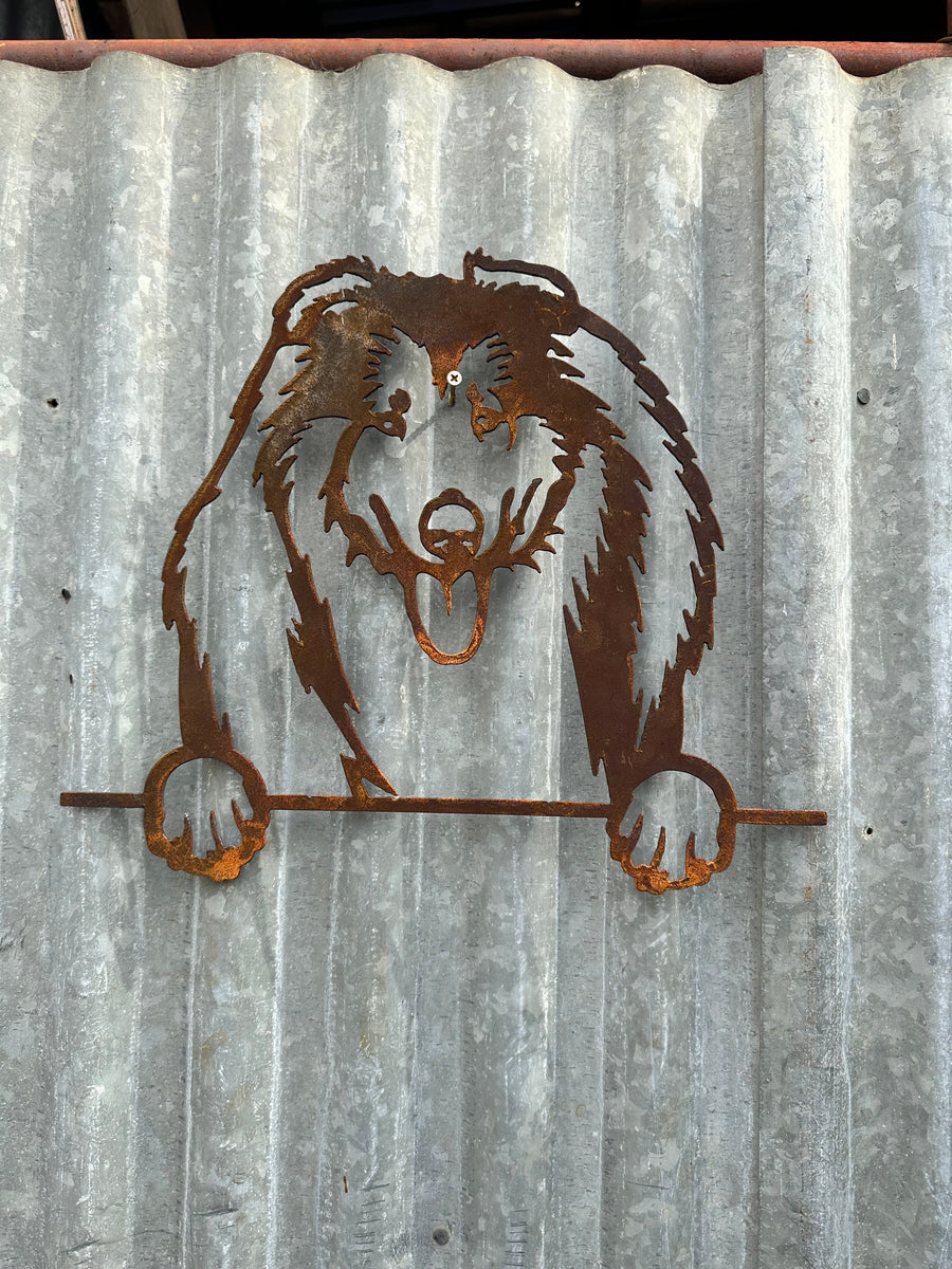 Collie - Dog Memorial Plaque - Metal Art-Old n Dazed