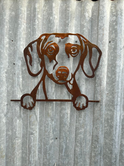 Dachshund - Sausage Dog - Dog Memorial Plaque - Metal Art-Old n Dazed