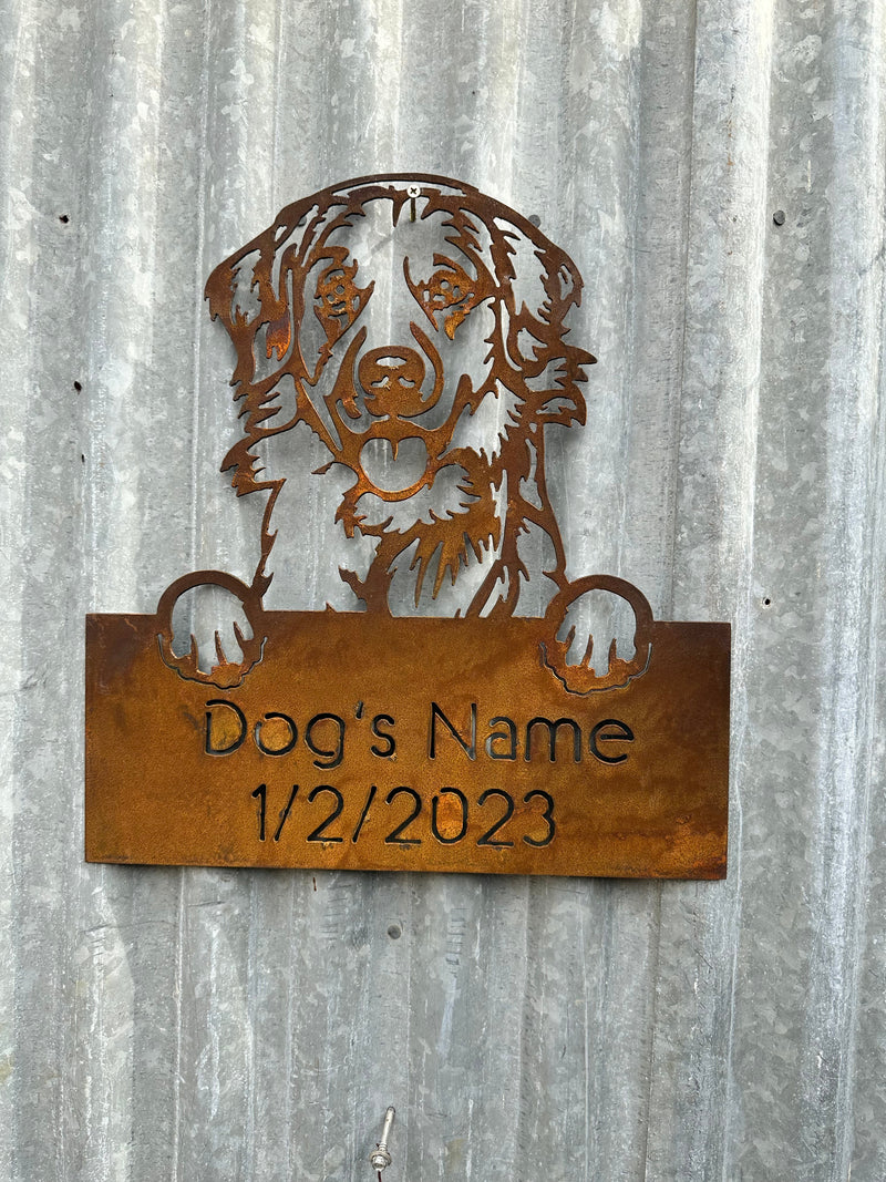 Golden Retriever - Dog Memorial Plaque - Metal Art-Old n Dazed
