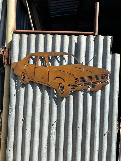 HT Holden Sedan Metal Wall Art-Old n Dazed