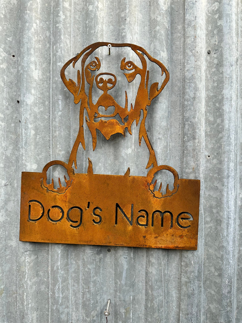 Labrador - Dog Memorial Plaque - Metal Art-Old n Dazed