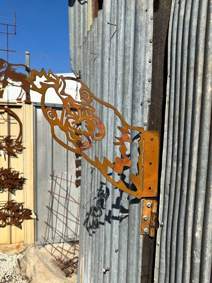 Peek a Boo Chicken - Metal Animal Garden Art-Old n Dazed