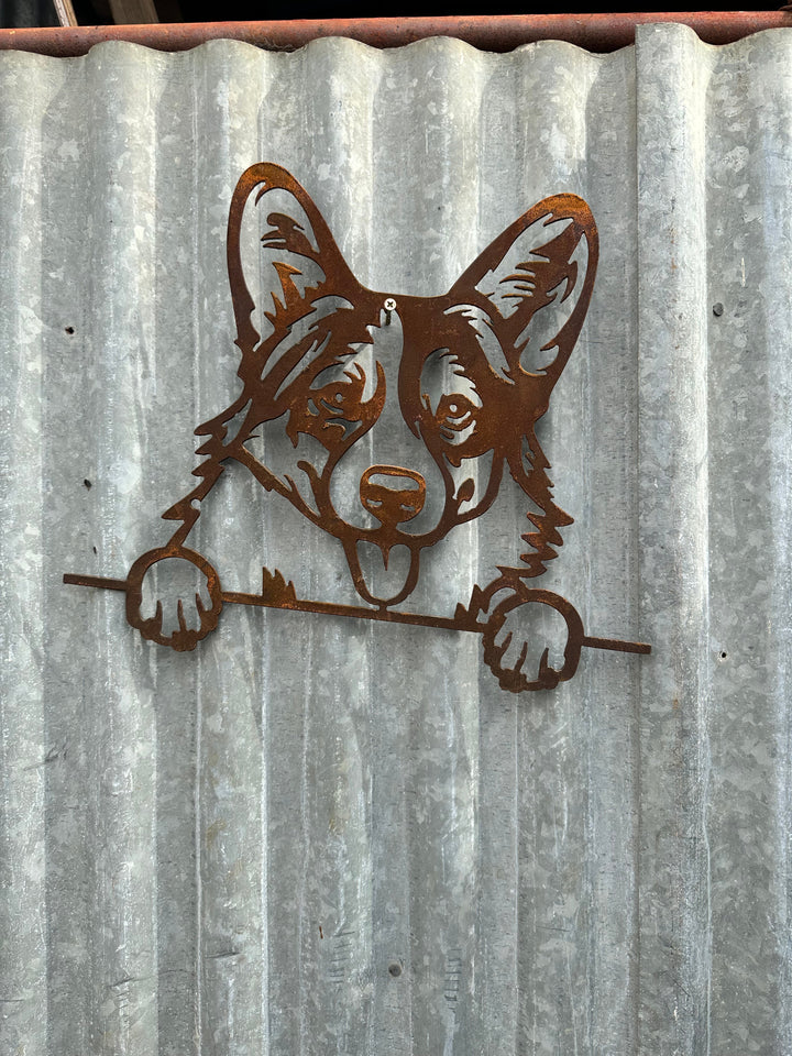 Pembroke Welsh Corgi - Dog Memorial Plaque - Metal Art-Old n Dazed