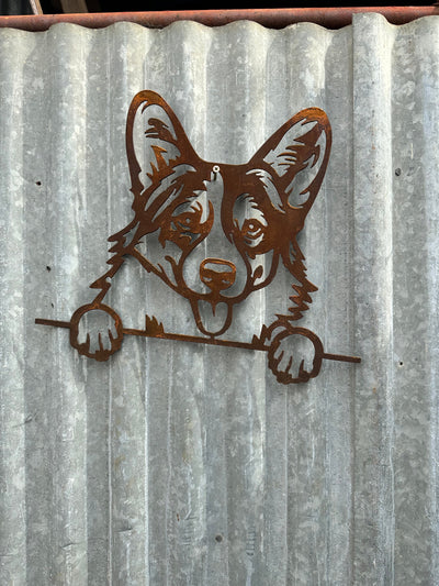 Pembroke Welsh Corgi - Dog Memorial Plaque - Metal Art-Old n Dazed