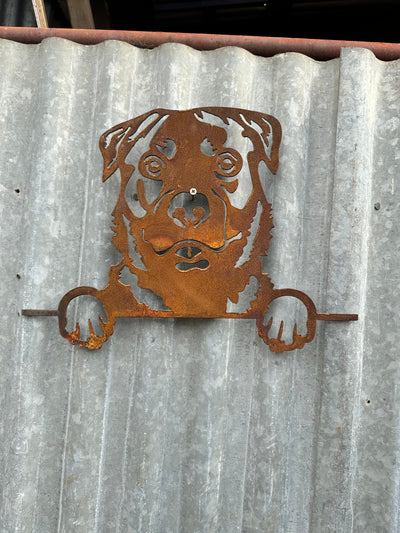 Rottweiler - Dog Memorial Plaque - Metal Art-Old n Dazed