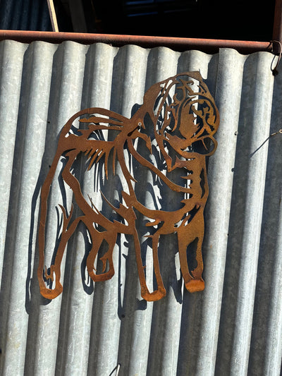 Shar Pei Metal Wall Art - Dog Garden Art-Old n Dazed