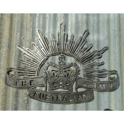 Australian Army ANZAC Metal Wall Art-Old n Dazed