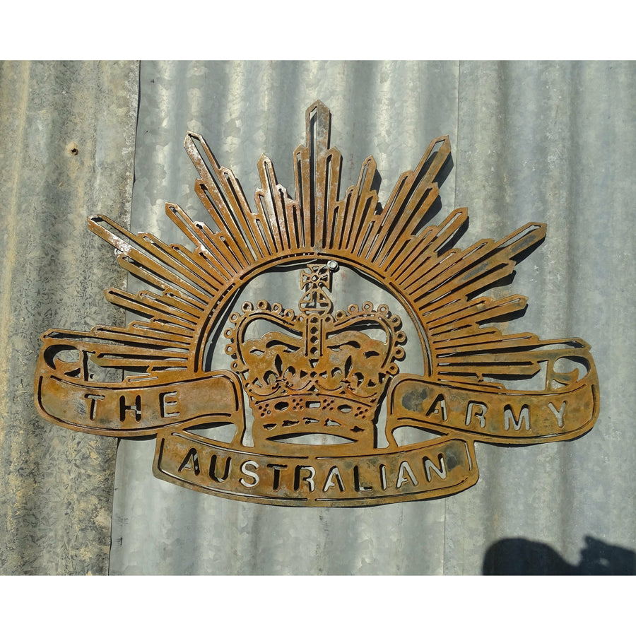 Australian Army ANZAC Metal Wall Art-Old n Dazed