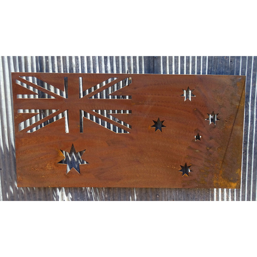 Australian Flag Metal Wall Art-Old n Dazed