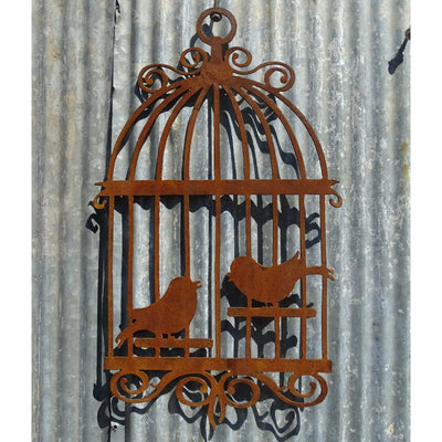 Bird Cage Metal Wall Art-Old n Dazed