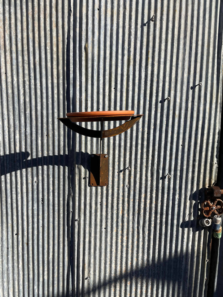 Bird Feeder / Bath - Metal Garden Sculpture-Old n Dazed