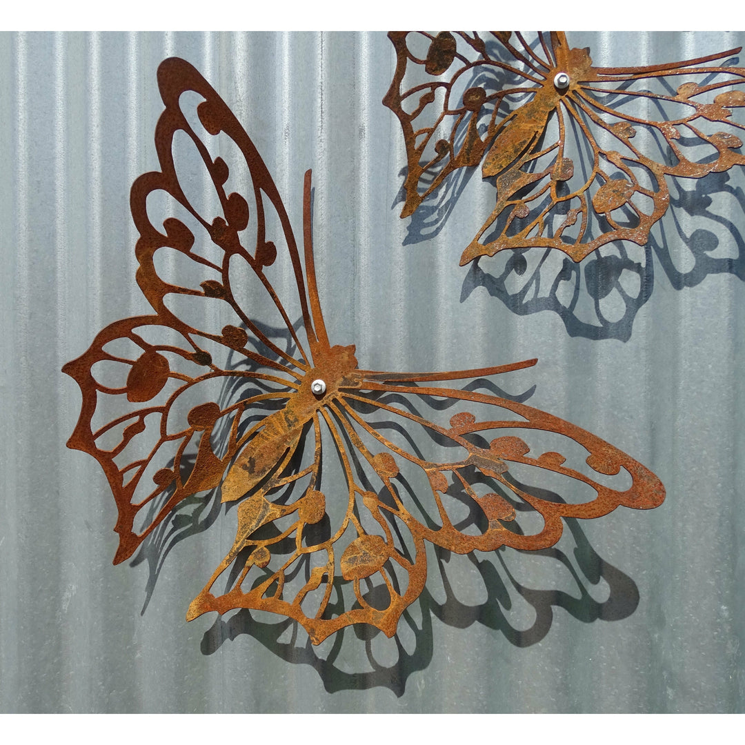 Butterflies Metal Wall Art-Old n Dazed