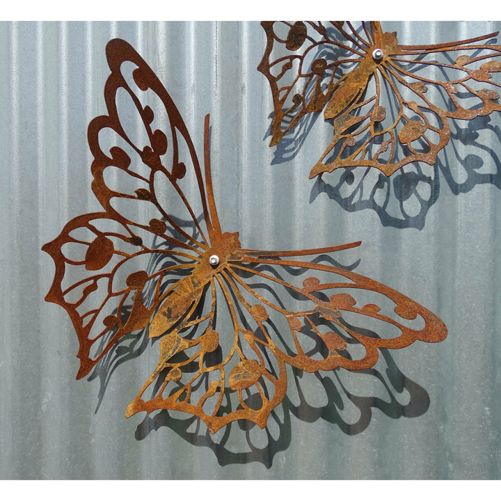 Butterflies Metal Wall Art-Old n Dazed